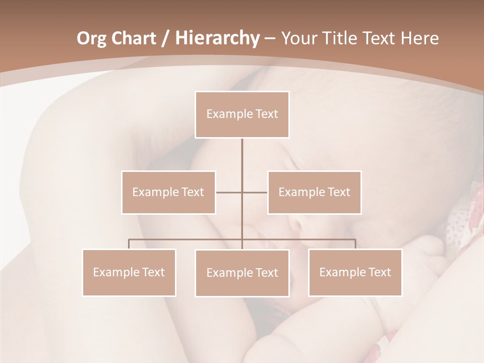 Baby Sleeps On His Hand PowerPoint Template