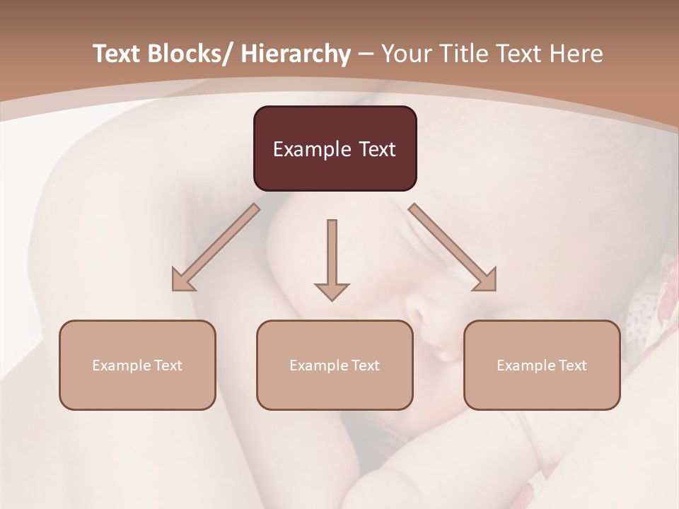 Baby Sleeps On His Hand PowerPoint Template