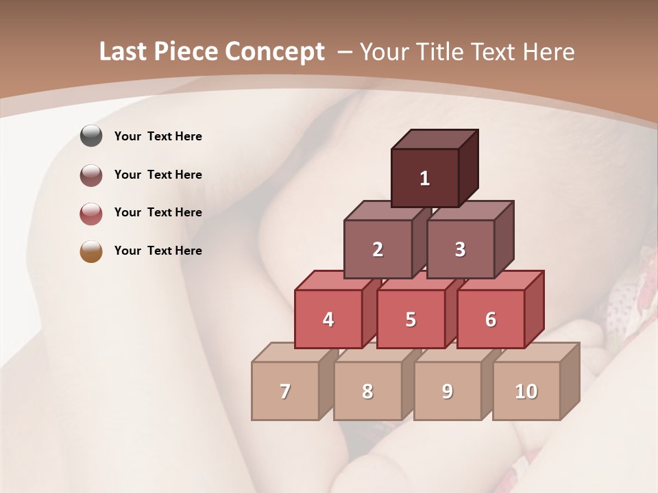 Baby Sleeps On His Hand PowerPoint Template