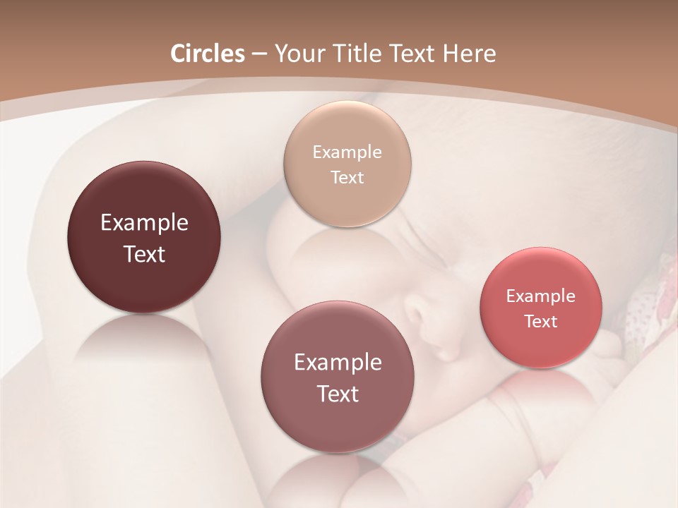 Baby Sleeps On His Hand PowerPoint Template