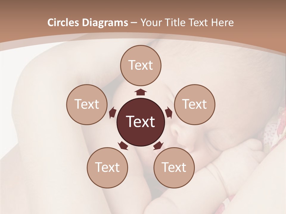 Baby Sleeps On His Hand PowerPoint Template