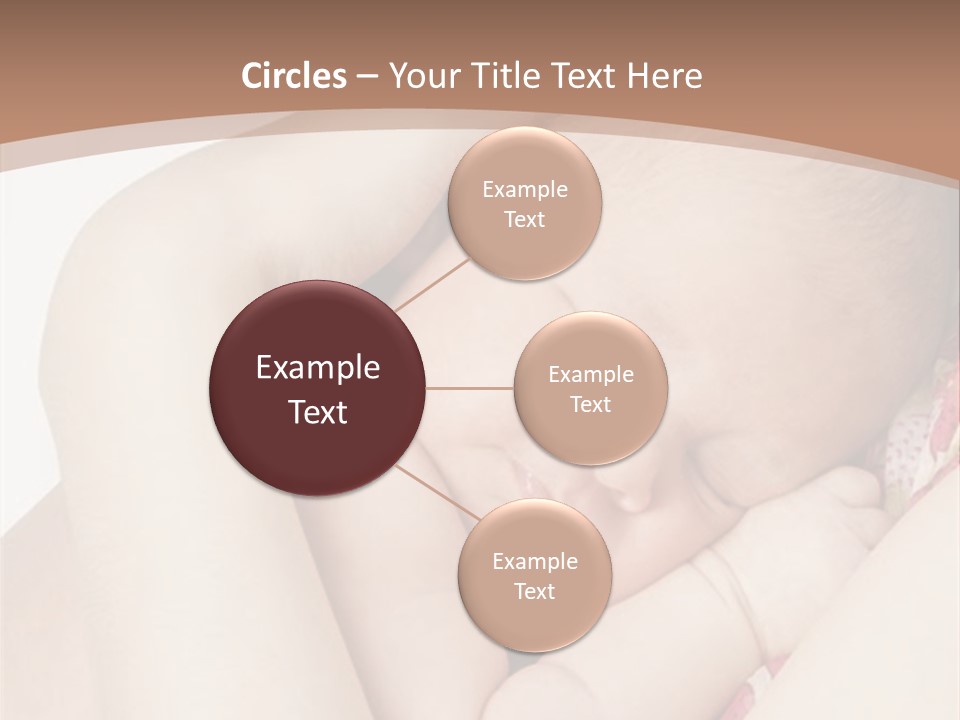 Baby Sleeps On His Hand PowerPoint Template