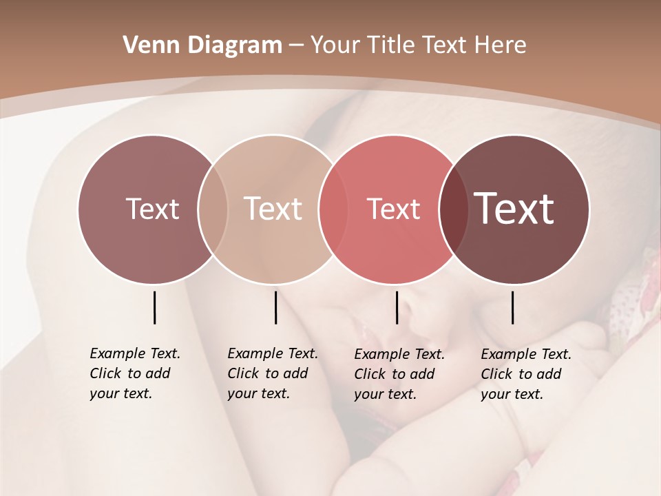 Baby Sleeps On His Hand PowerPoint Template