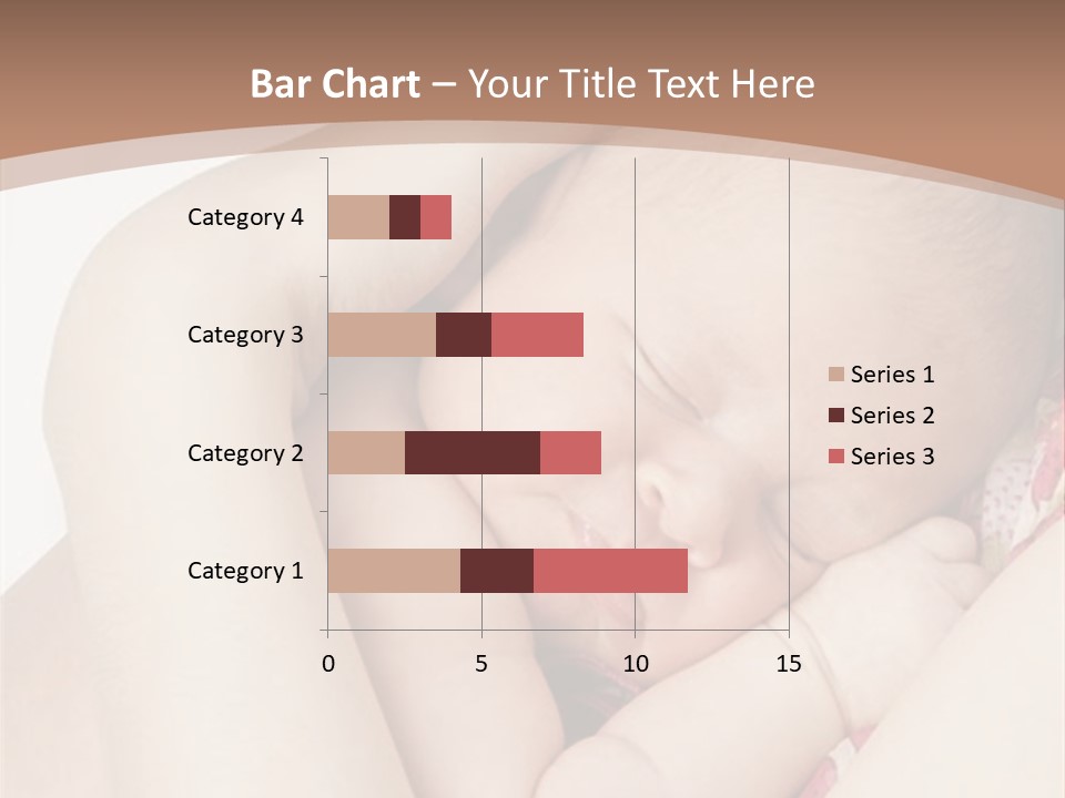 Baby Sleeps On His Hand PowerPoint Template