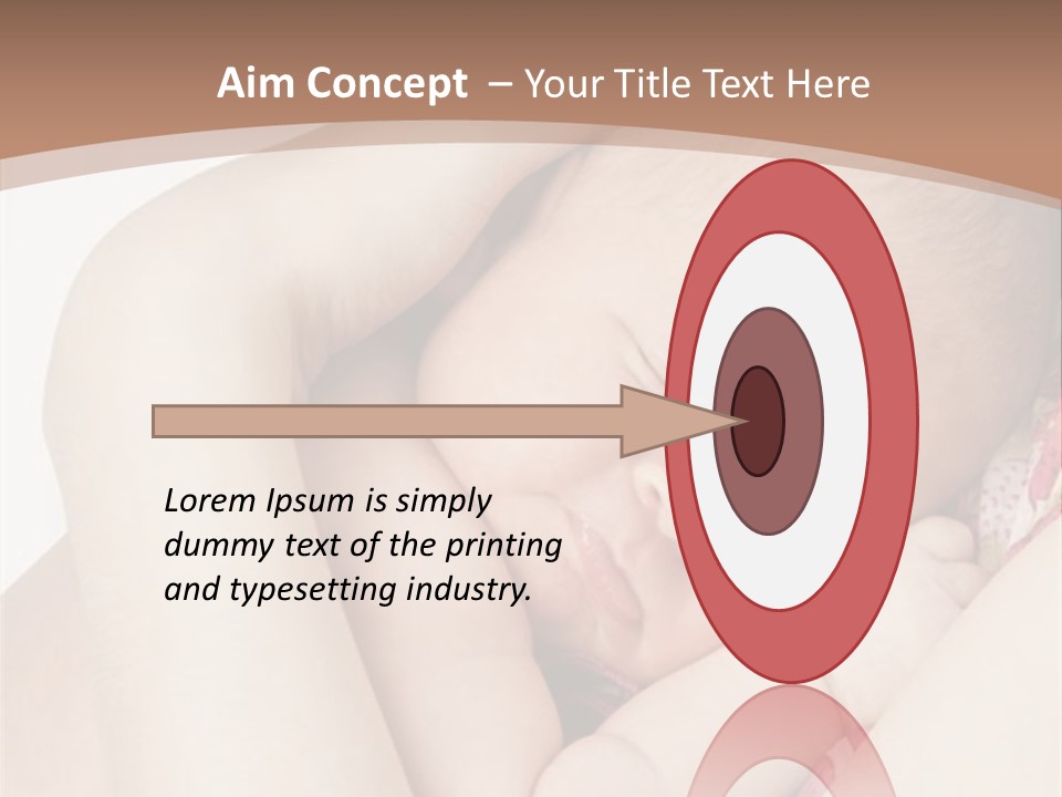 Baby Sleeps On His Hand PowerPoint Template