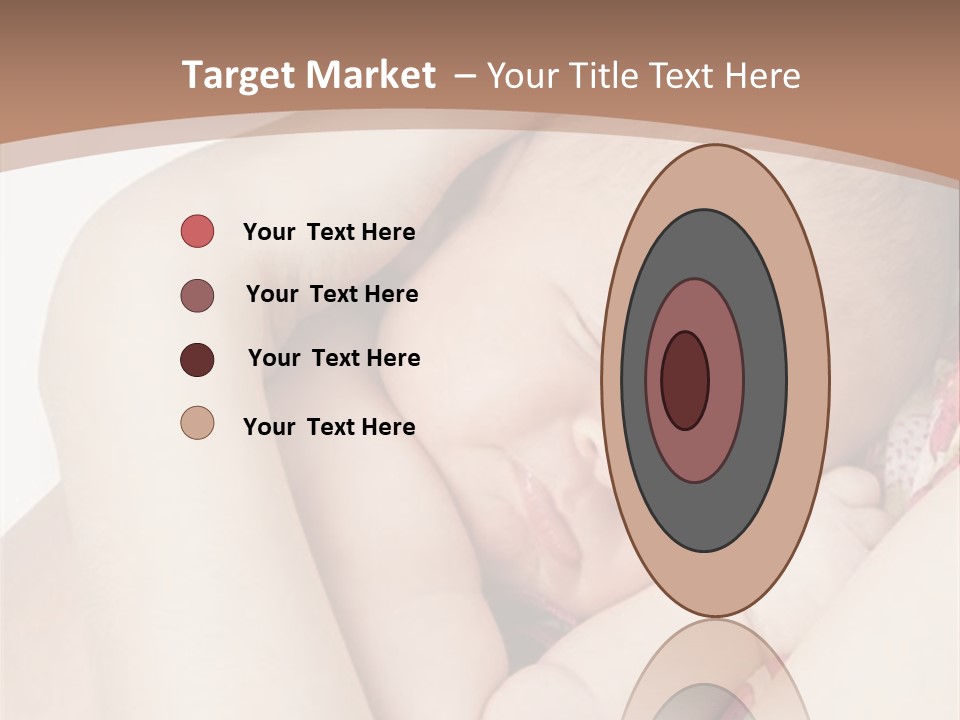 Baby Sleeps On His Hand PowerPoint Template