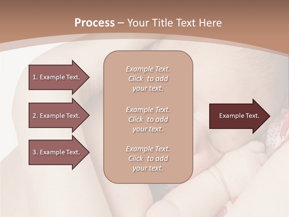 Baby Sleeps On His Hand PowerPoint Template
