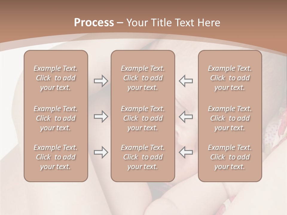 Baby Sleeps On His Hand PowerPoint Template