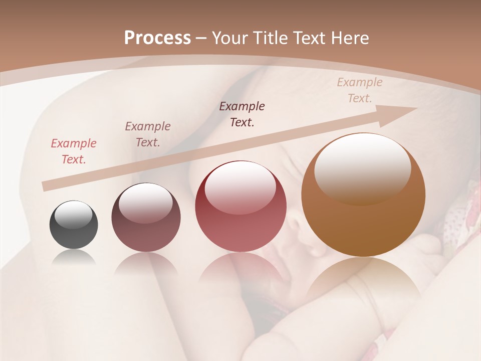 Baby Sleeps On His Hand PowerPoint Template