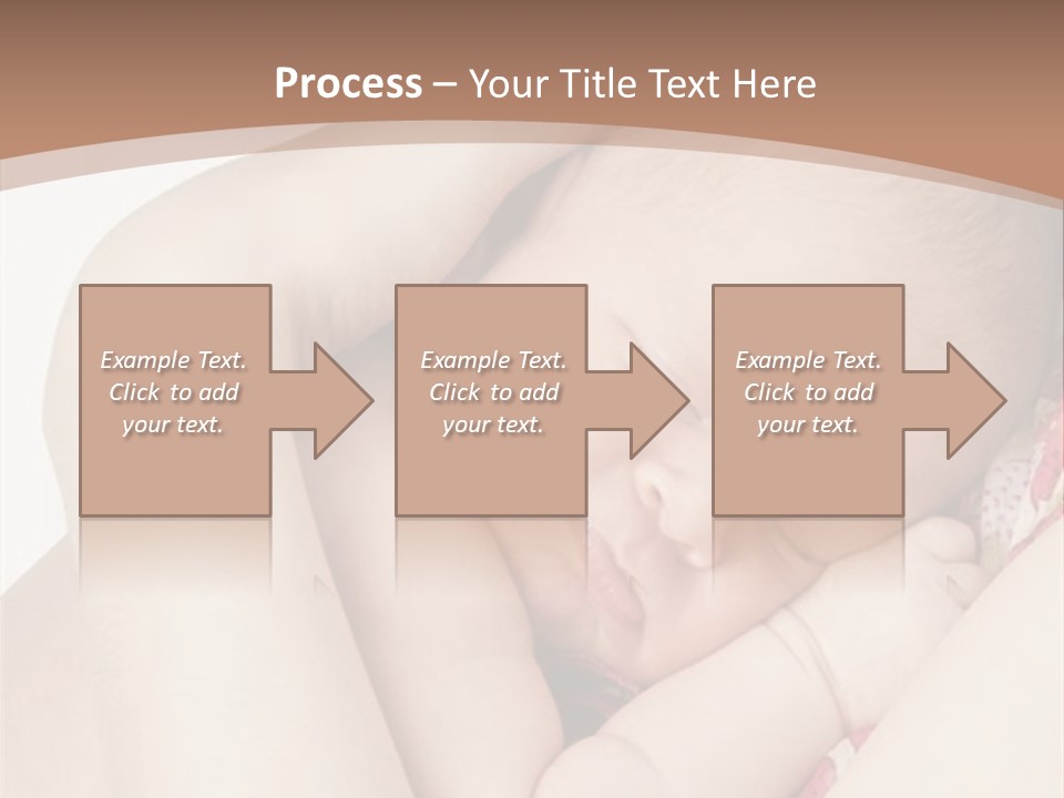 Baby Sleeps On His Hand PowerPoint Template
