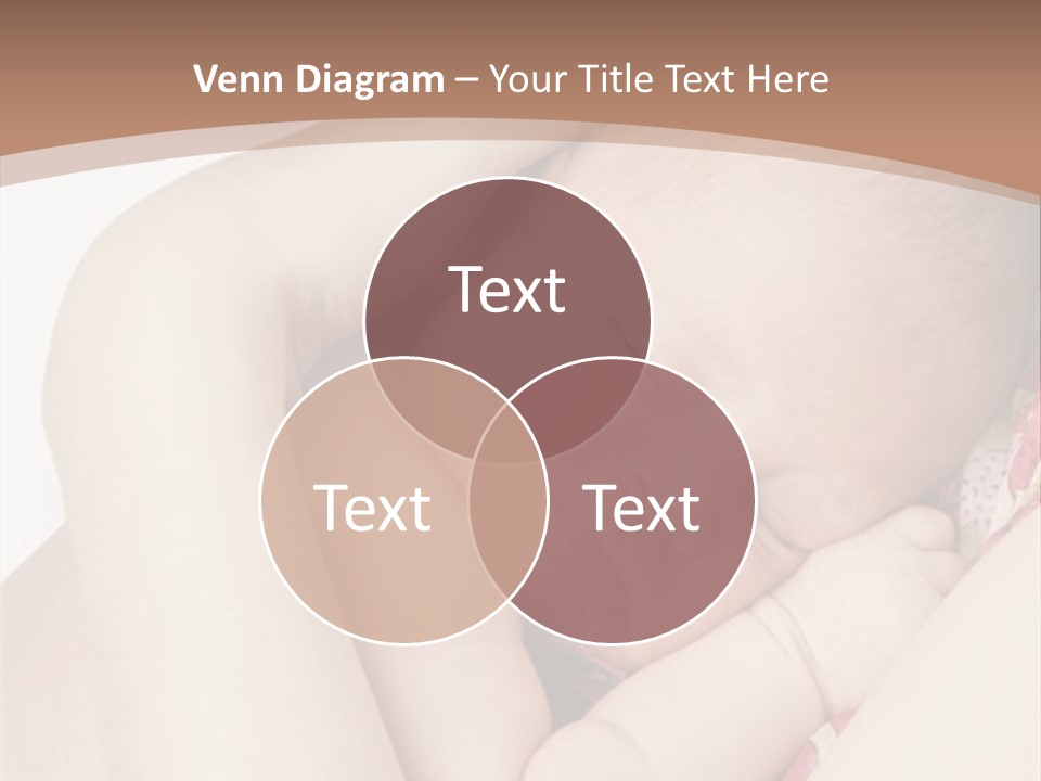 Baby Sleeps On His Hand PowerPoint Template