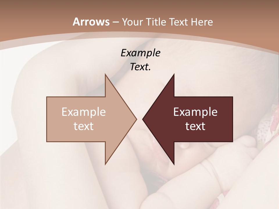 Baby Sleeps On His Hand PowerPoint Template