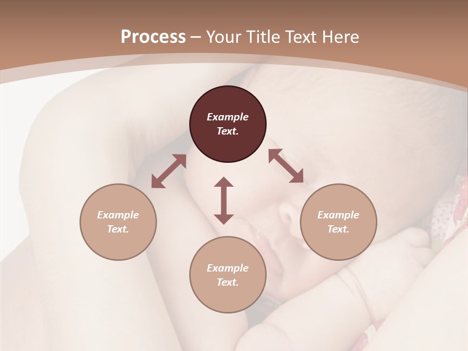 Baby Sleeps On His Hand PowerPoint Template