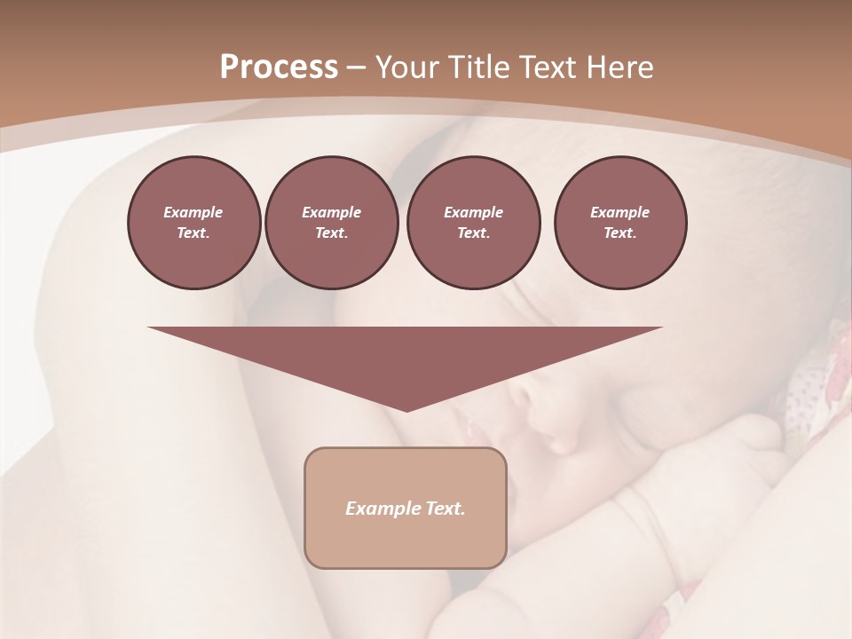 Baby Sleeps On His Hand PowerPoint Template