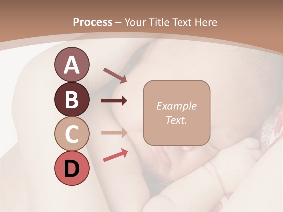 Baby Sleeps On His Hand PowerPoint Template