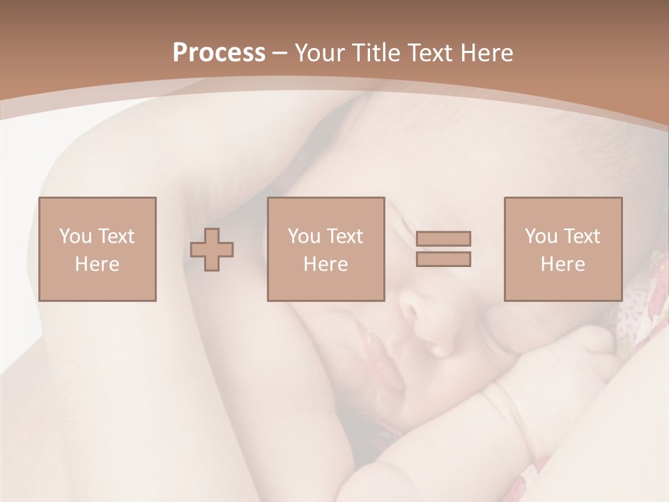 Baby Sleeps On His Hand PowerPoint Template