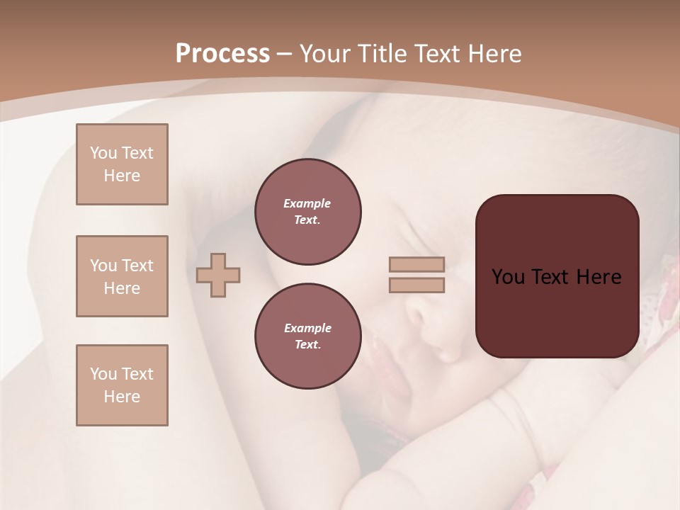 Baby Sleeps On His Hand PowerPoint Template