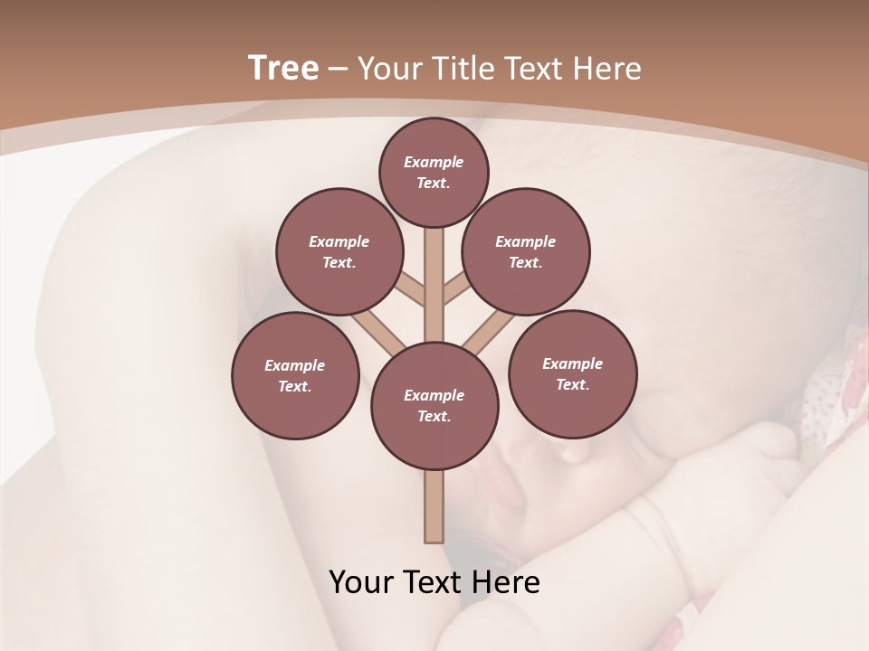 Baby Sleeps On His Hand PowerPoint Template