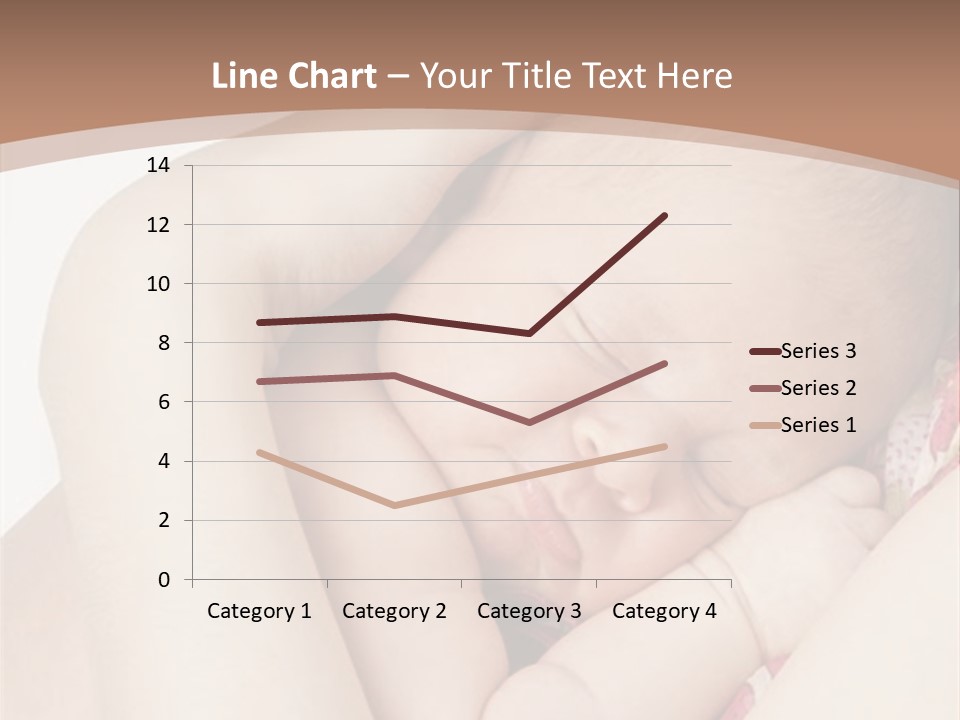 Baby Sleeps On His Hand PowerPoint Template