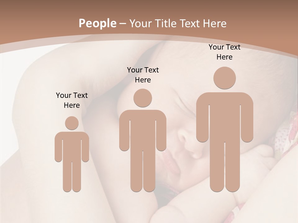 Baby Sleeps On His Hand PowerPoint Template