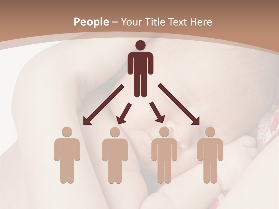 Baby Sleeps On His Hand PowerPoint Template