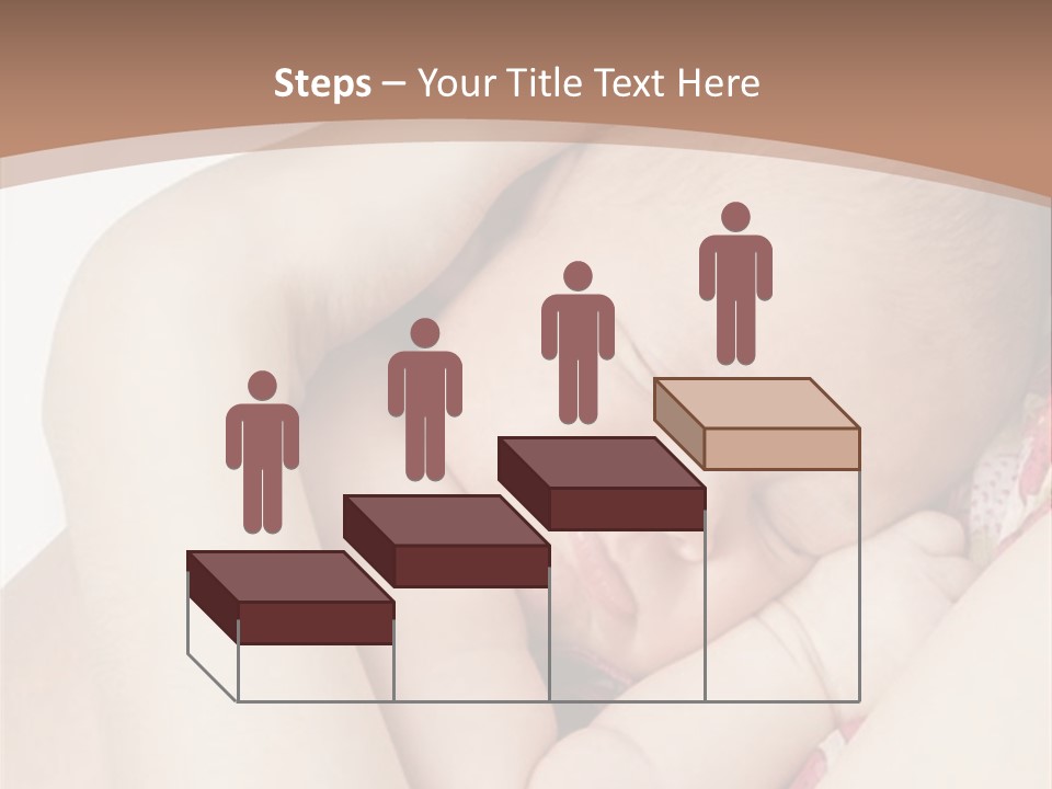 Baby Sleeps On His Hand PowerPoint Template