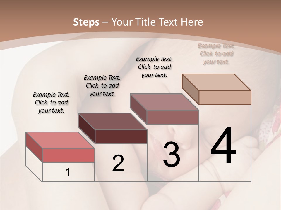 Baby Sleeps On His Hand PowerPoint Template