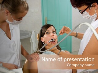 Visit At The Dentist PowerPoint Template