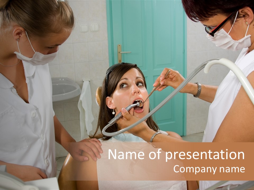 Visit At The Dentist PowerPoint Template