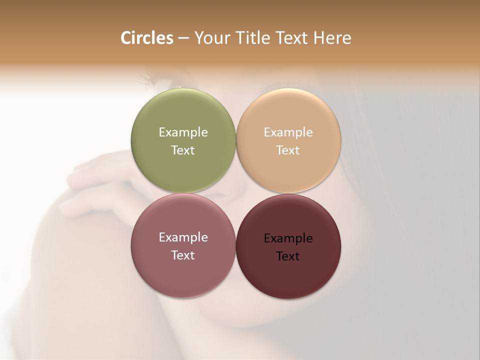 Beautiful Brunette Indian Woman Beauty Closeup Portrait Over White PowerPoint Template