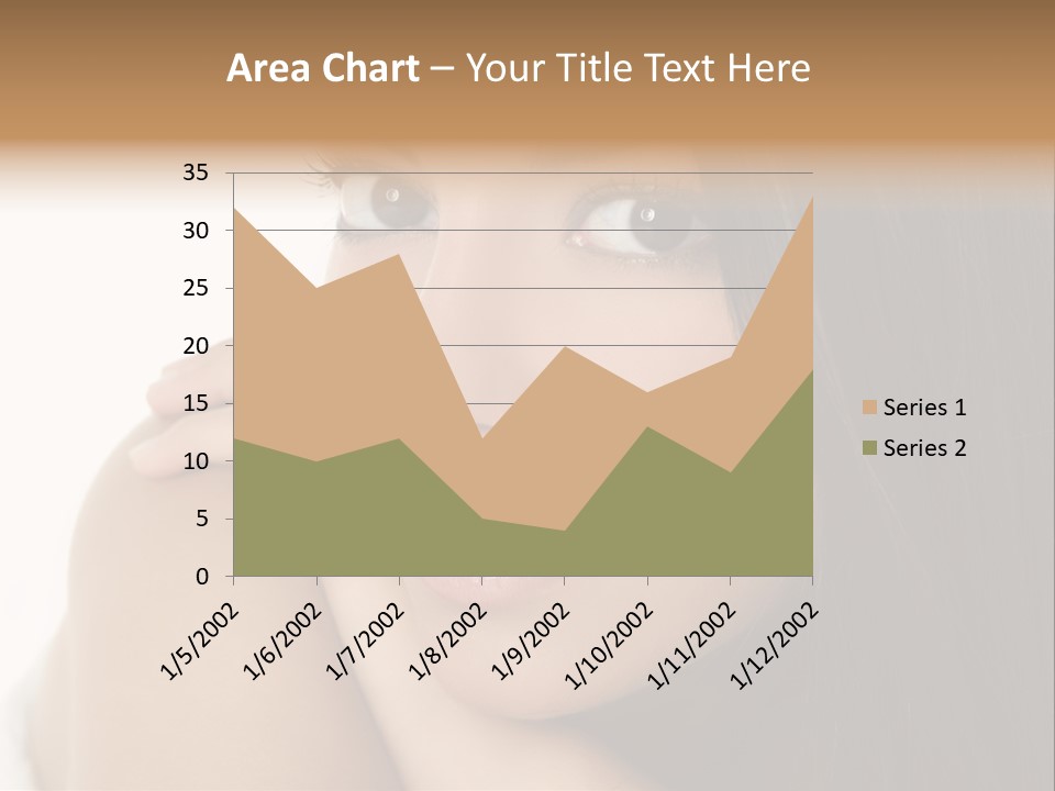 Beautiful Brunette Indian Woman Beauty Closeup Portrait Over White PowerPoint Template