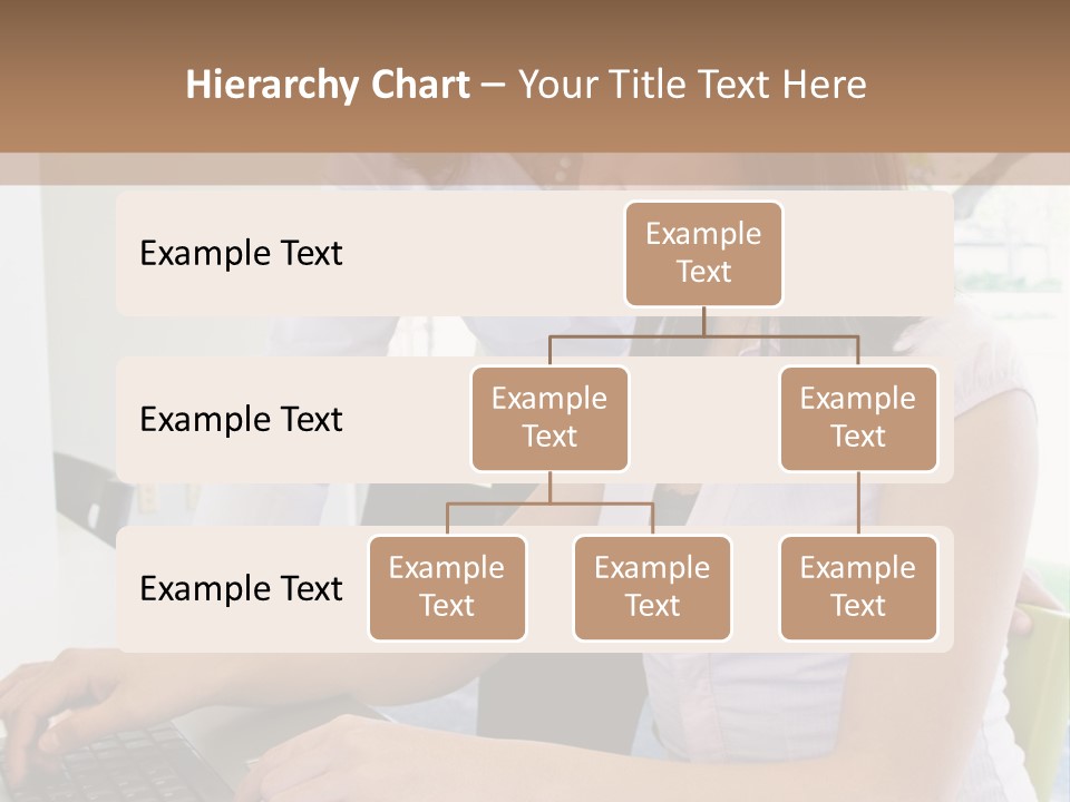 Teacher Training Student In Computer Skills PowerPoint Template