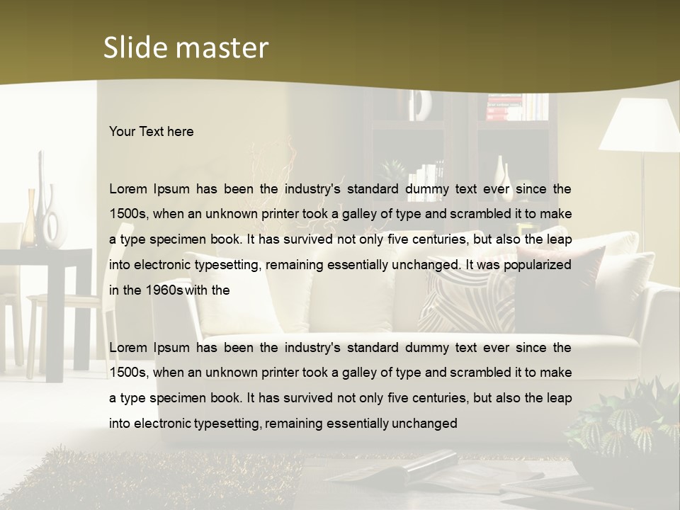 Living Room PowerPoint Template