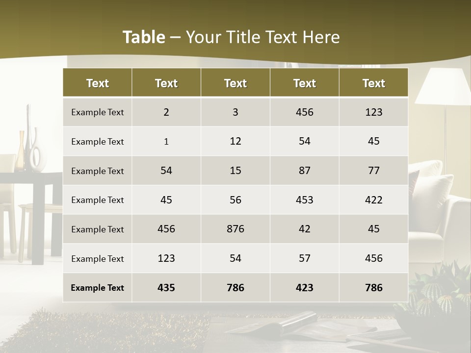 Living Room PowerPoint Template