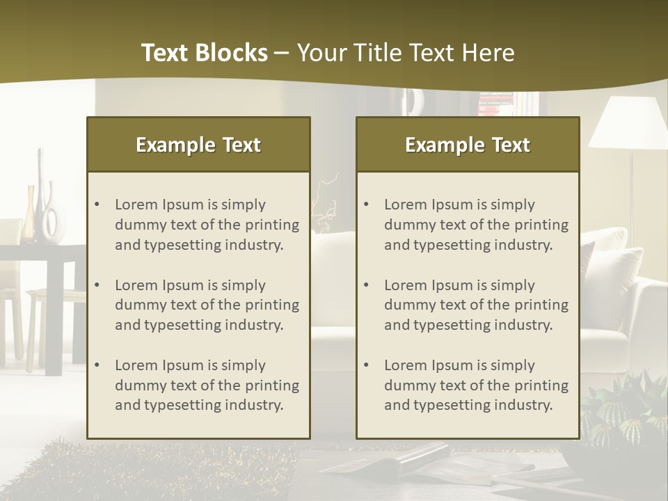 Living Room PowerPoint Template