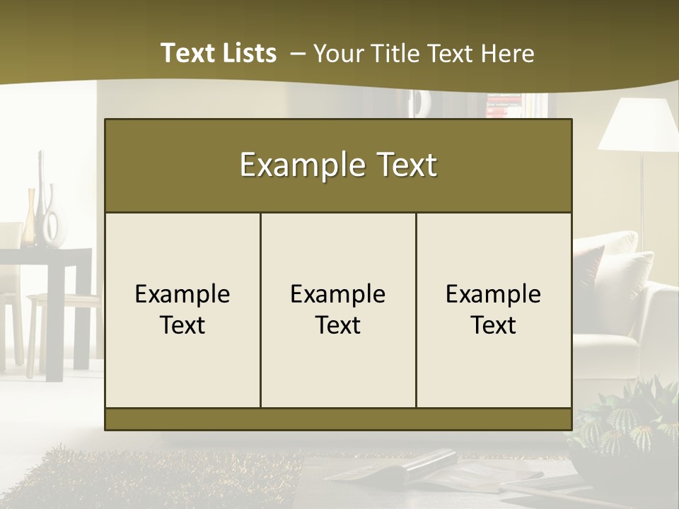 Living Room PowerPoint Template