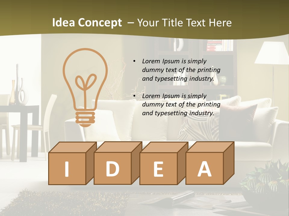 Living Room PowerPoint Template