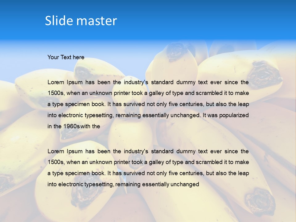 Bananas PowerPoint Template