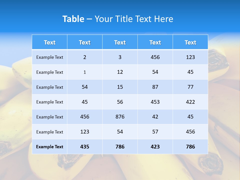 Bananas PowerPoint Template