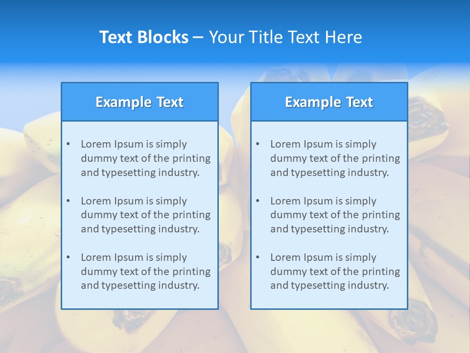 Bananas PowerPoint Template