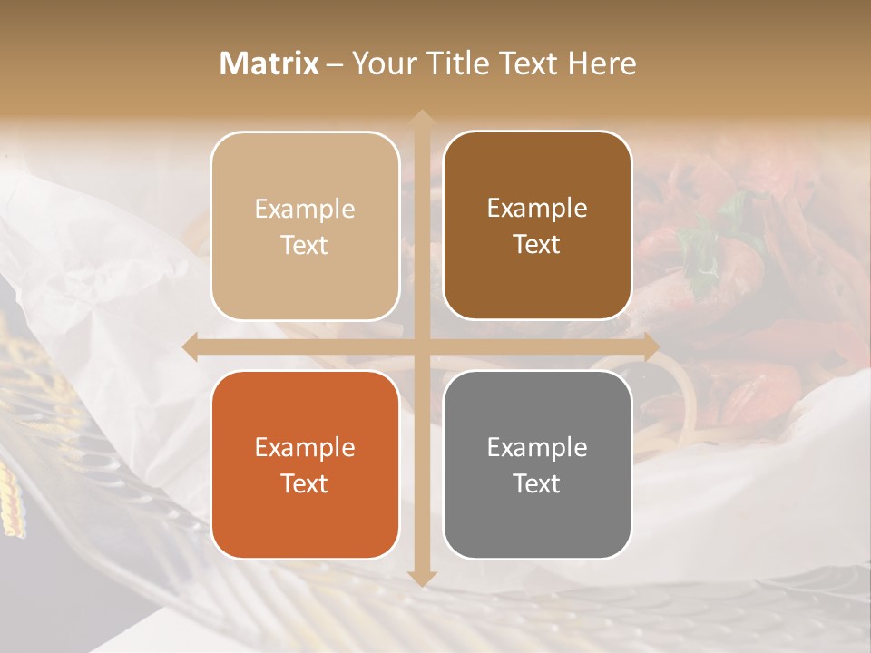 A Plate Of Pasta With Shrimp And Mussels PowerPoint Template