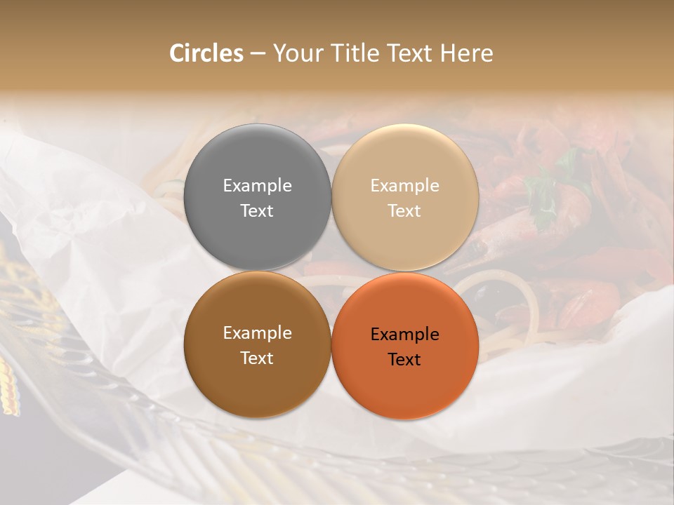 A Plate Of Pasta With Shrimp And Mussels PowerPoint Template