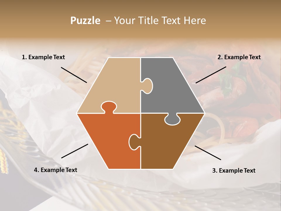 A Plate Of Pasta With Shrimp And Mussels PowerPoint Template