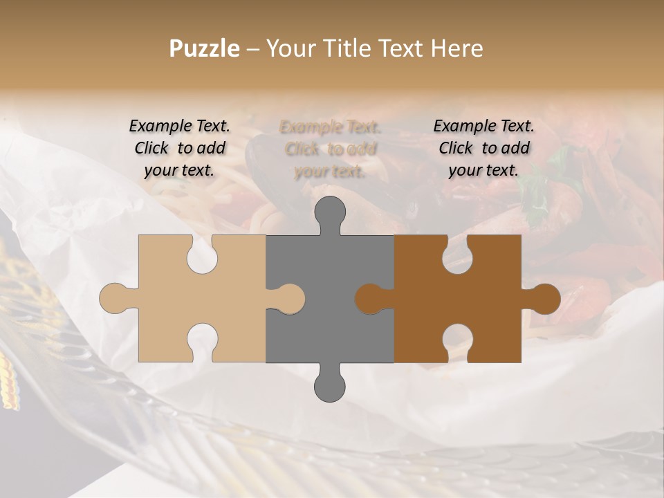 A Plate Of Pasta With Shrimp And Mussels PowerPoint Template