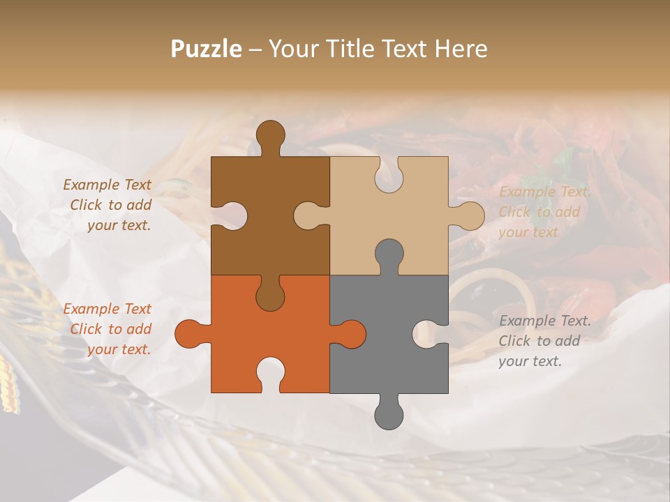 A Plate Of Pasta With Shrimp And Mussels PowerPoint Template