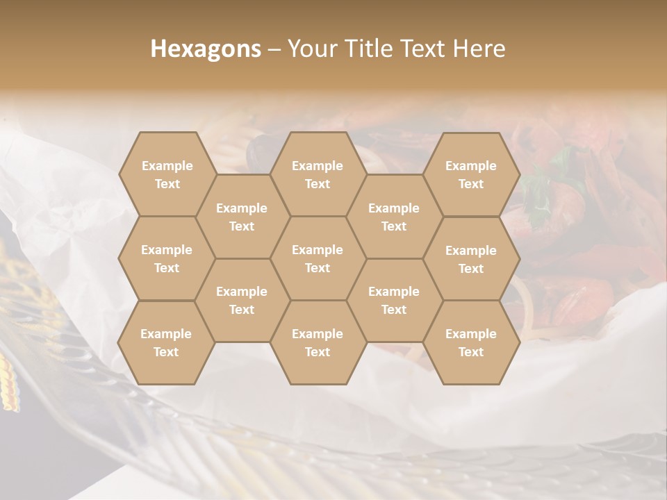 A Plate Of Pasta With Shrimp And Mussels PowerPoint Template