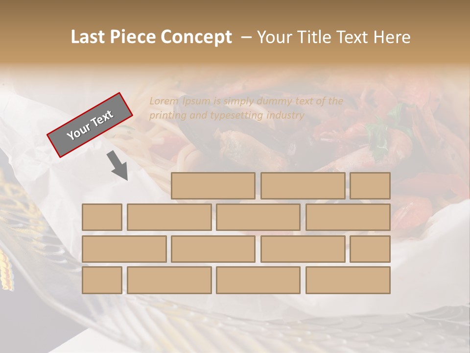 A Plate Of Pasta With Shrimp And Mussels PowerPoint Template