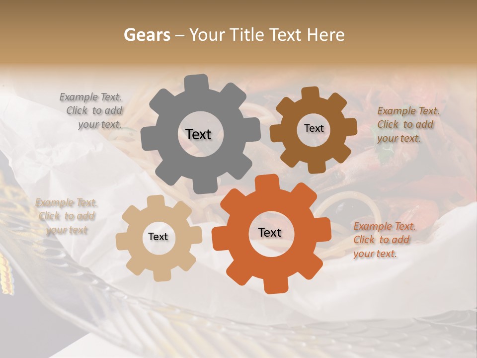 A Plate Of Pasta With Shrimp And Mussels PowerPoint Template