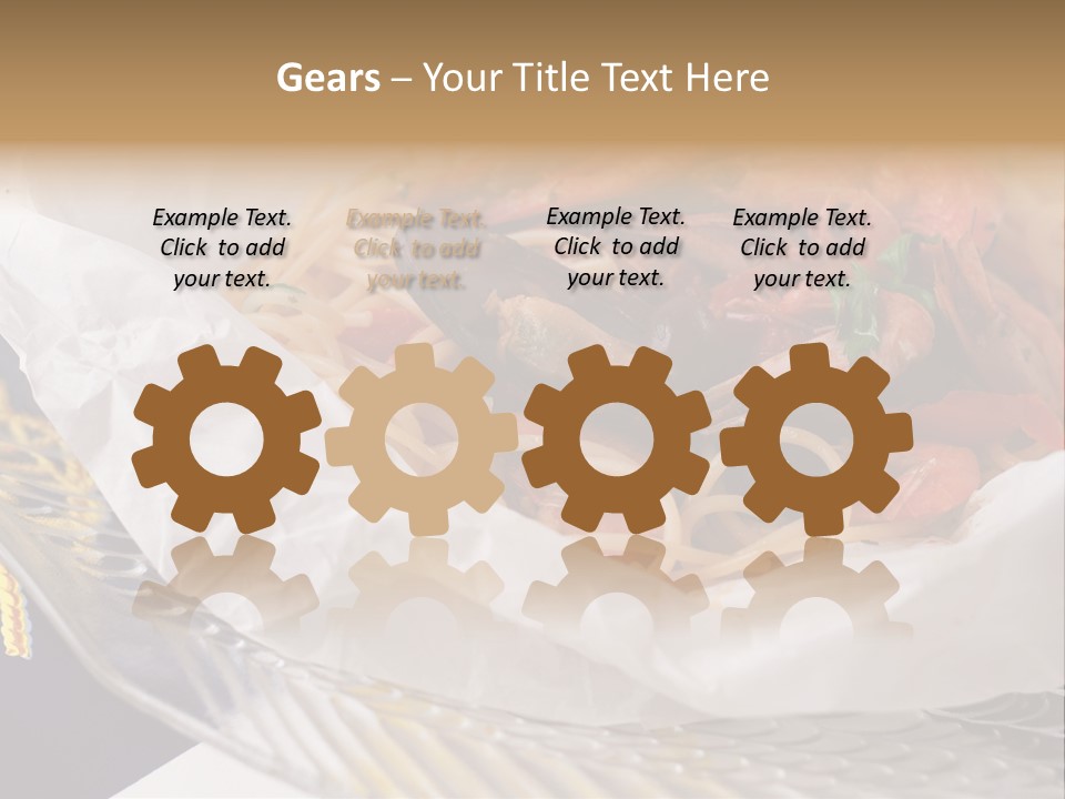 A Plate Of Pasta With Shrimp And Mussels PowerPoint Template