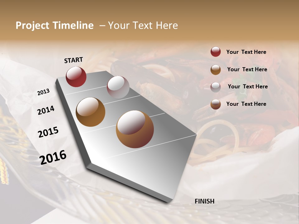 A Plate Of Pasta With Shrimp And Mussels PowerPoint Template